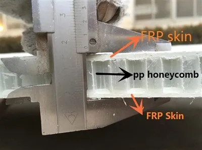 Painel composto marinho de FRP