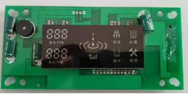 Painel de controle de purificador de água